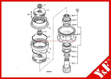 কেনা High Precision Jcb Js220 Track Excavator Gearbox Assembly Long Life online manufacture