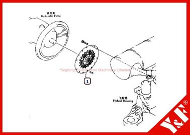 কেনা Customized Komatsu Excavator Parts PC200-6 Damper 20Y-01-11112 6D102 Engine online manufacture