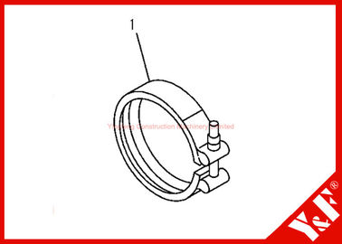 কেনা Komatsu Excavator Parts PC200-7 6732-81-8220  CLAMP 6D102 Engine online manufacture