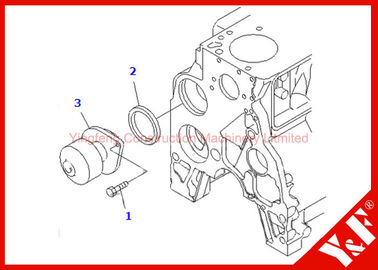 কেনা Low Noise Excavator Parts Water Pump Assy 6735-61-1501 6735-61-1502 online manufacture