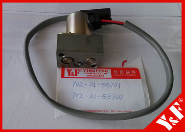 702-21-55701 Komatsu খনন যন্ত্রাংশ PC200 - 7 জলবাহী প্রধান পাম্প Solenoid ভালভ